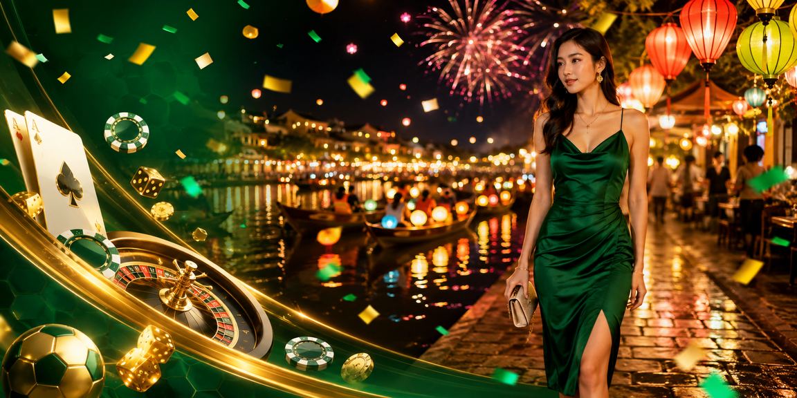 Không gian chợ đêm Hội An với chủ đề casino và giải trí có kiểm soát